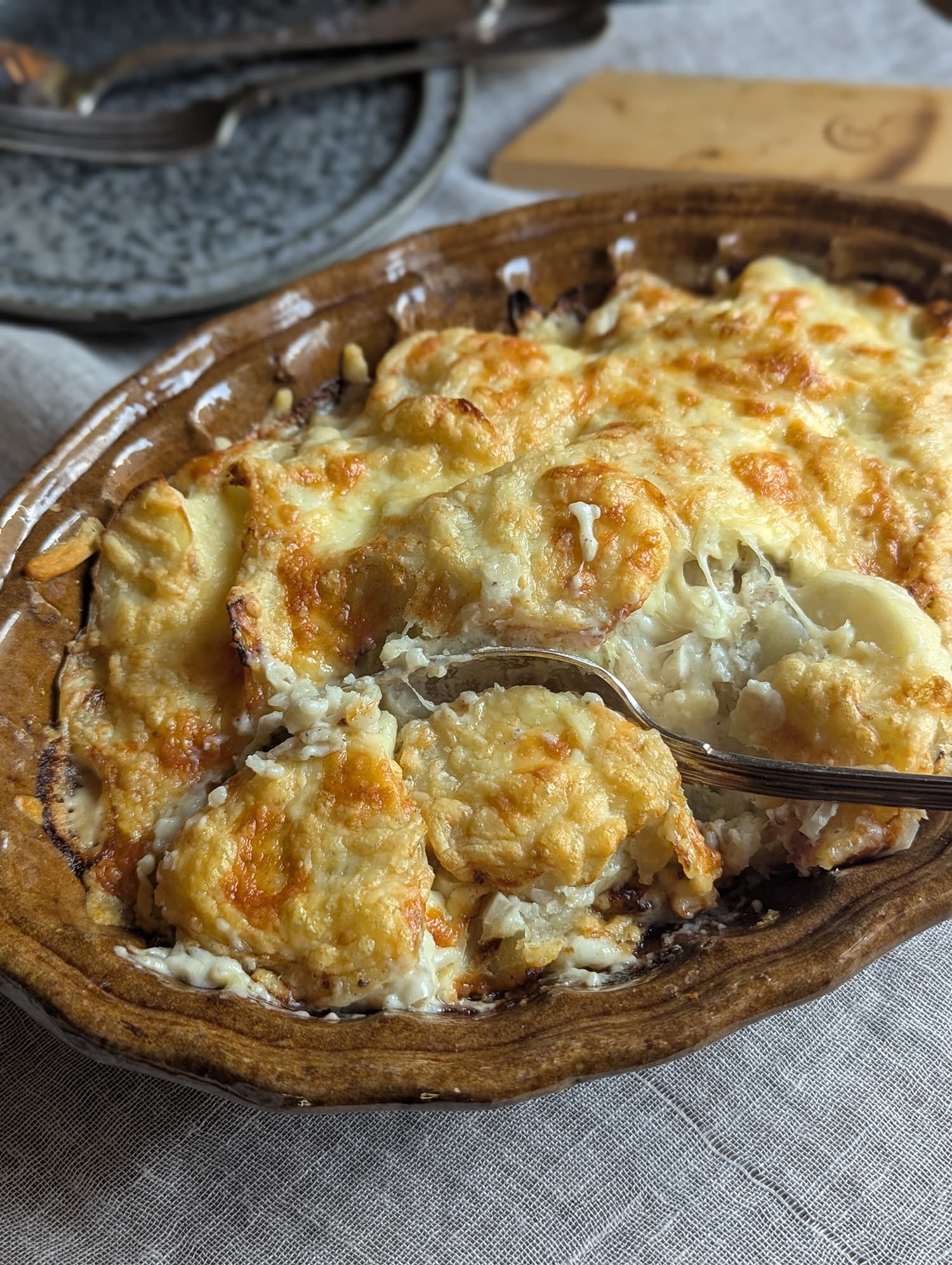 ポテトと長ネギのクリームグラタン