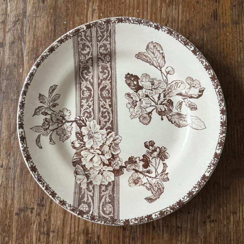 Luneville リュネヴィル BLEVET 矢車菊 平皿 Φ24cm | イタリア食材専門