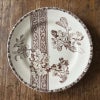 Emile bourgeois お花とレース 平皿 Φ23cm