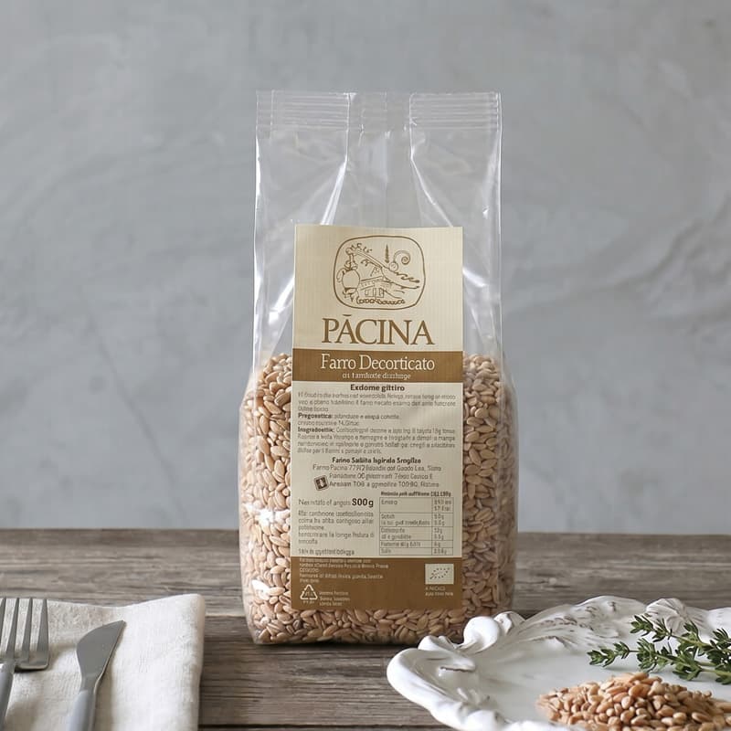 Pacina パーチナ スペルト小麦(玄麦) Farro Decorticato 500g