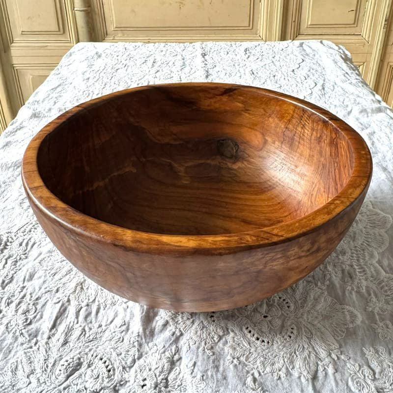 イタリア製 オリーブウッド ボウル大