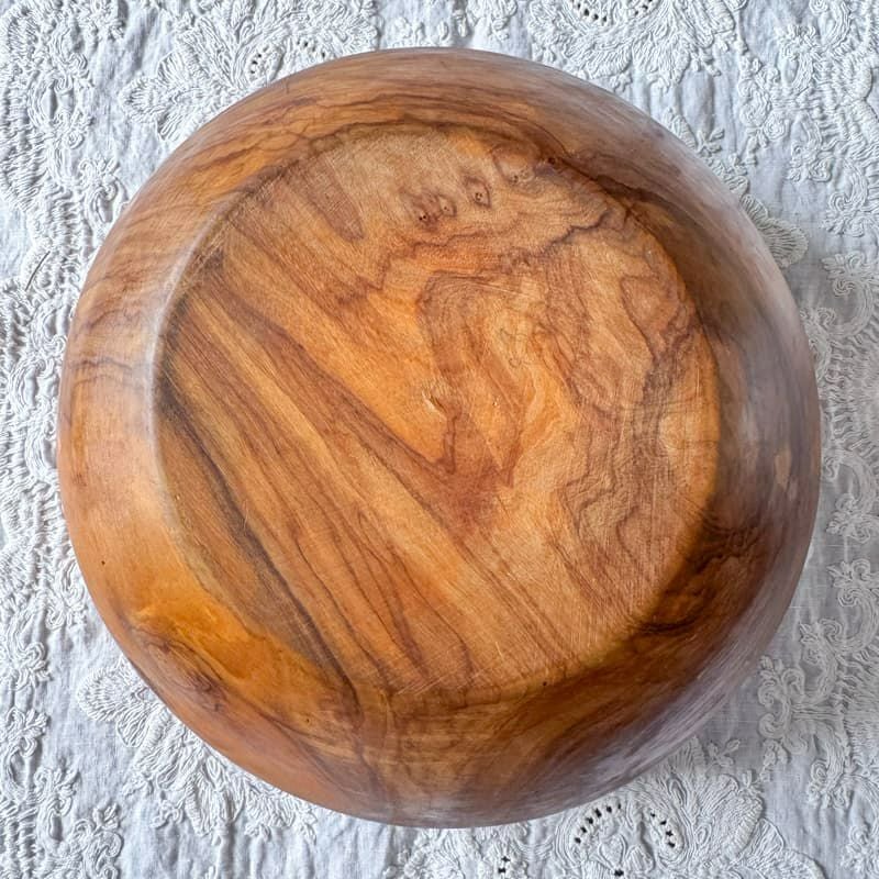 イタリア製 オリーブウッド ボウル大