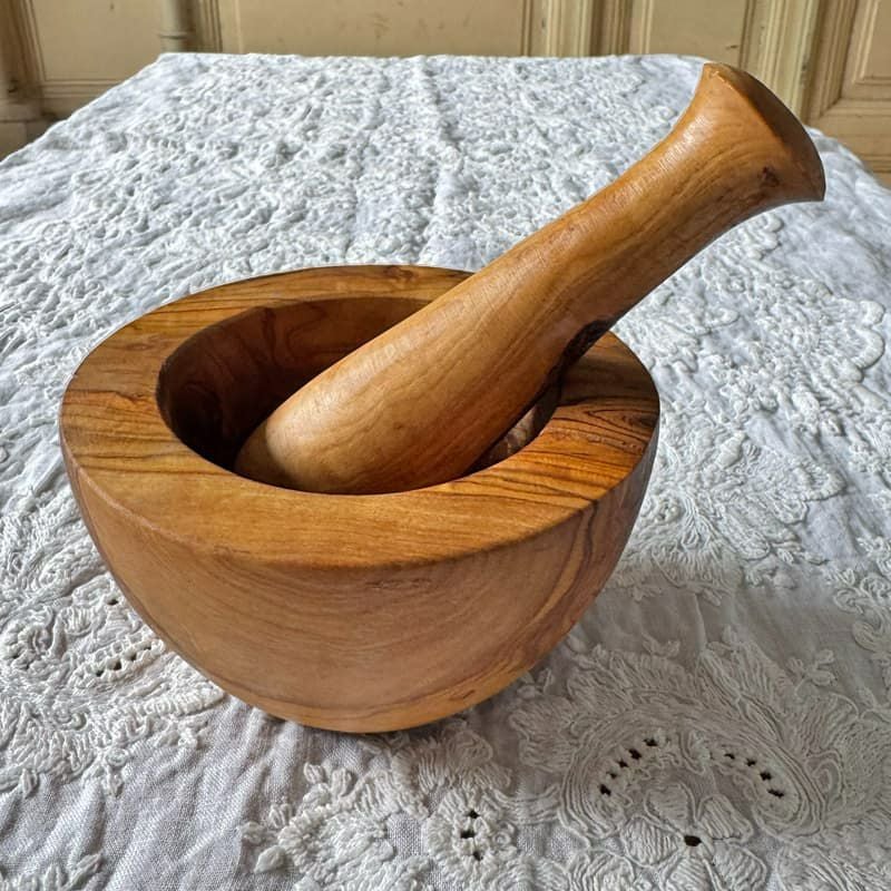 オリーブウッド すり鉢＆すりこぎ セット | イタリア食材専門通販