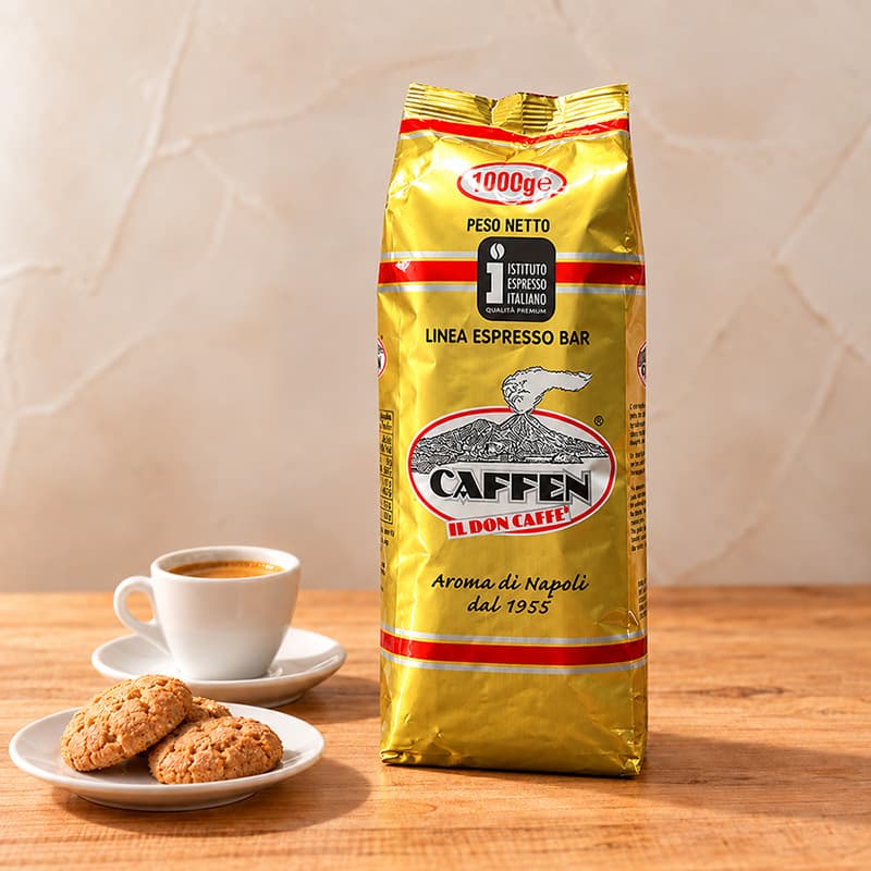 CAFFEN コーヒー豆 1000gｘ2袋 Caffen エスプレッソ豆 ゴールドラベル 1kg｜アラビカ100％ IEI認証